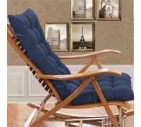 Garden Chair Cushion, High Back Replacement Pad Mat for Folding Chairs, Indoor Veranda Use, Compatible with Mattress Recliners (Cushion Only)