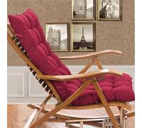 Garden Chair Cushion, High Back Replacement Pad Mat for Folding Chairs, Indoor Veranda Use, Compatible with Mattress Recliners (Cushion Only)