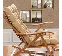 Garden Chair Cushion, High Back Replacement Pad Mat for Folding Chairs, Indoor Veranda Use, Compatible with Mattress Recliners (Cushion Only)