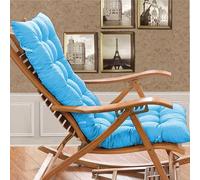 Garden Chair Cushion, High Back Replacement Pad Mat for Folding Chairs, Indoor Veranda Use, Compatible with Mattress Recliners (Cushion Only)