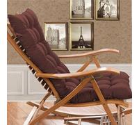 Garden Chair Cushion, High Back Replacement Pad Mat for Folding Chairs, Indoor Veranda Use, Compatible with Mattress Recliners (Cushion Only)