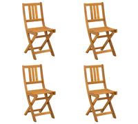 vidaXL Garden Chair 4 pcs Dark Grey 38 x 46 x 85 cm Solid Acacia Wood