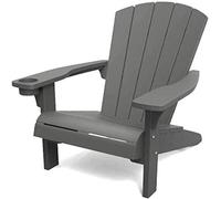 Garden Chair Keter Alpine Adirondack Outdoor Furniture Chair Wood Effect - Grey