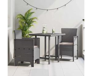 Garden Chair Light Grey Polypropylene 53x49x85 cm Comfortable Outdoor Pair 2pcs
