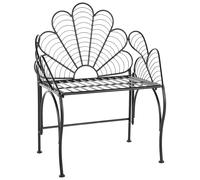 Beliani Garden Chair Liguria Metal Black