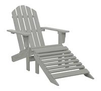 Garden Chair Lounger Patio Arm Chair Seat Vintage Inspired Wood Grey
