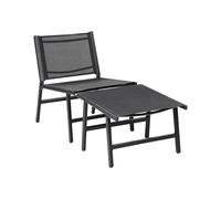 Beliani Garden Chair Marceddi Metal Black