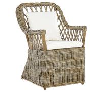 Beliani Garden Armchair Maros Rattan Natural