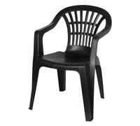 Garden Chair Monoblock Anthracite Stackable Bistro Chair Balcony Chair