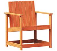 vidaXL Garden Chair Dining Chair Outdoor Seat Chair Wax Brown Solid Wood Pine