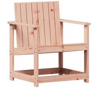 vidaXL Garden Chair Dining Chair Outdoor Seat Chair Wax Brown Solid Wood Pine