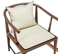 Garden Chair Seat Cushions - Set of 2 with Back Support, Waterproof Booster Cushions for Armchairs, Ideal for Elderly Comfort, 40 x 40 x 5 cm