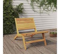 Garden Chair Solid Teak Wood Brown 60x90x65 cm Foldable Outdoor Patio Seat 35cm