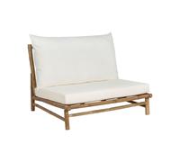 Garden Chair TODI Bamboo Wood Off-White
