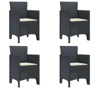 Garden Chair with Cushion Polypropylene Modern Outdoor Seating Patio vidaXL