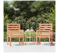 Garden Chairs 60x48x91cm Natural Douglas Pinewood Outdoor 2pcs Dining Set