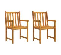 Garden Chairs Natural Solid Acacia Wood Seating Outdoor Furniture Patio vidaXL