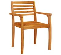 Garden Chairs Outdoor Chair Balcony Dining Chair Solid Wood Acacia vidaXL