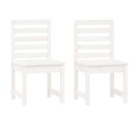 (white pine, 60 x 48 x 91 cm) vidaXL Garden Chairs Outdoor Chair Wooden Chair Seating Patio 2 pcs Pinewood