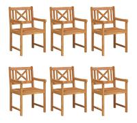 Garden Chair Solid Acacia Wood Outdoor Seating Modern Armchair Deck vidaXL