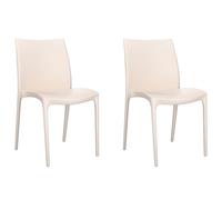 (anthracite) vidaXL Garden Chairs Patio Chair Outdoor Seating Chair 2 pcs Polypropylene