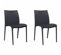 Garden Chairs Patio Chair Outdoor Seating Chair 2 pcs Polypropylene vidaXL