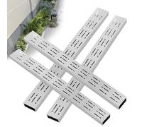 Garden Channel Drainage Kit, 39.4in Stainless Steel Channel Drainage System with Removable Drain Cover, Yard Pool Farm Deck Trench Drainage Grates with End or Outlet(No,4_15X5CM/5.9X2IN)
