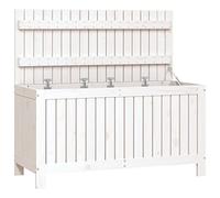 Garden Chest Solid Pine Wood 115 x 49 x 60 cm with Lots of Storage Space Weatherproof for Garden, Balcony, Patio, Practical Storage Box with Gas Lift and Ventilation