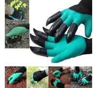 Garden Claw Gloves with Dual Hand Claws - 8 Fingertip Digging Claws ABS Plastic, Puncture-Resistant, Waterproof & Breathable, One Size Fits Most
