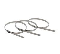 Garden Clearance Deals, 8mm Lock Metal Zip-Exhaust Wrap Coated Cable Tie 50pcs(8mmx450mm)