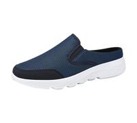 Garden Clogs for Men Comfortable Slip On Shoes Breathable Mesh Clogs Beach Slipper Lightweight Platform Shoes Non Slip Shoe Soft Trainer Walking Shoe Indoor/Outdoor Dual-Purpose Clog Blue