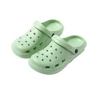 Garden Clogs for Women and Men, Non-Slip Shoes Heel Strap Mules Sandals Lightweight Slippers Indoor Outdoor Slides u2 Green