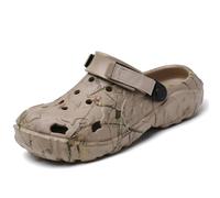 Garden Clogs Shoes Men Sandals: Lightweight Breathable - Slip On Summers Beach Walking Slippers Khaki 47