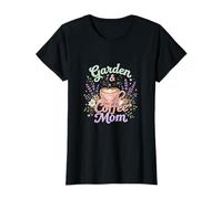 Garden Coffee Mom Floral Cozy Aesthetic Design T-Shirt