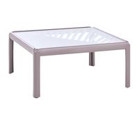Garden Coffee Table FERRETTI 69 cm 69 cm Taupe