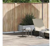 vidaXL Garden Coffee Table Rectangular Grey 40x40x37 cm Poly Rattan