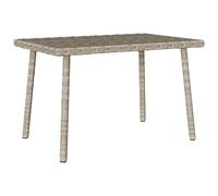 Garden Coffee Table Rectangular Poly Rattan Patio Table vidaXL
