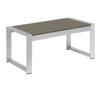 Beliani Garden Coffee Table SALERNO Metal Dark Grey, Grey