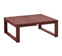 Beliani Garden Coffee Table Timor 90/75cm Acacia Wood Dark Red