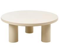 Garden Coffee Table VIPITENO 80 cm 80 cm Metal Beige