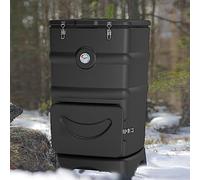 Garden Compost Bin - 110L Heavy-Duty Insulated Outdoor Composter with Mixing Tool & Shovel for Efficient Waste Recycling and Liquid Collection