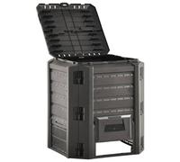 vidaXL Garden Composter Black 380 L Recycled Composting Bin Compost Converter