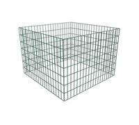 Garden Composter Square Mesh Green 100x100x70cm Powder Coated Steel Durable 70cm