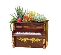 Garden Container Pots | Outdoor Decorative Plant Container,Desk Decor Plant Container Pots, Retro Resin Planter for Living Room