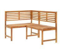 Solid Acacia Wood Garden Corner Bench Outdoor Balcony Lounge Chair vidaXL