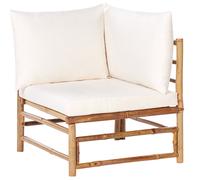 Garden Corner Section CERRETO Bamboo Off-White