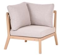 Garden Corner Section RIVELLO Acacia Wood Light Brown