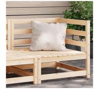 Garden corner sofa 70x70x67 cm Natural Pine Solid Wood Modular Seating for Patio