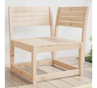 Garden corner sofa natural pine 73x73x78cm solid pine wood slatted modular seat