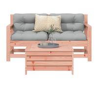 Garden Corner Sofa Set Solid Pine Wood Natural Douglas 66x62x70.5 cm Slatted UK